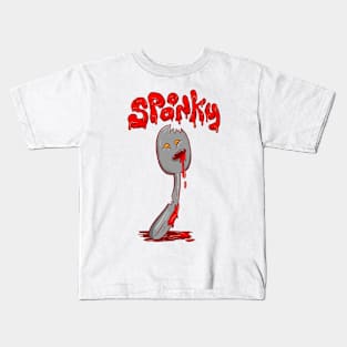 Spooky Spoon Funny Halloween Kids T-Shirt